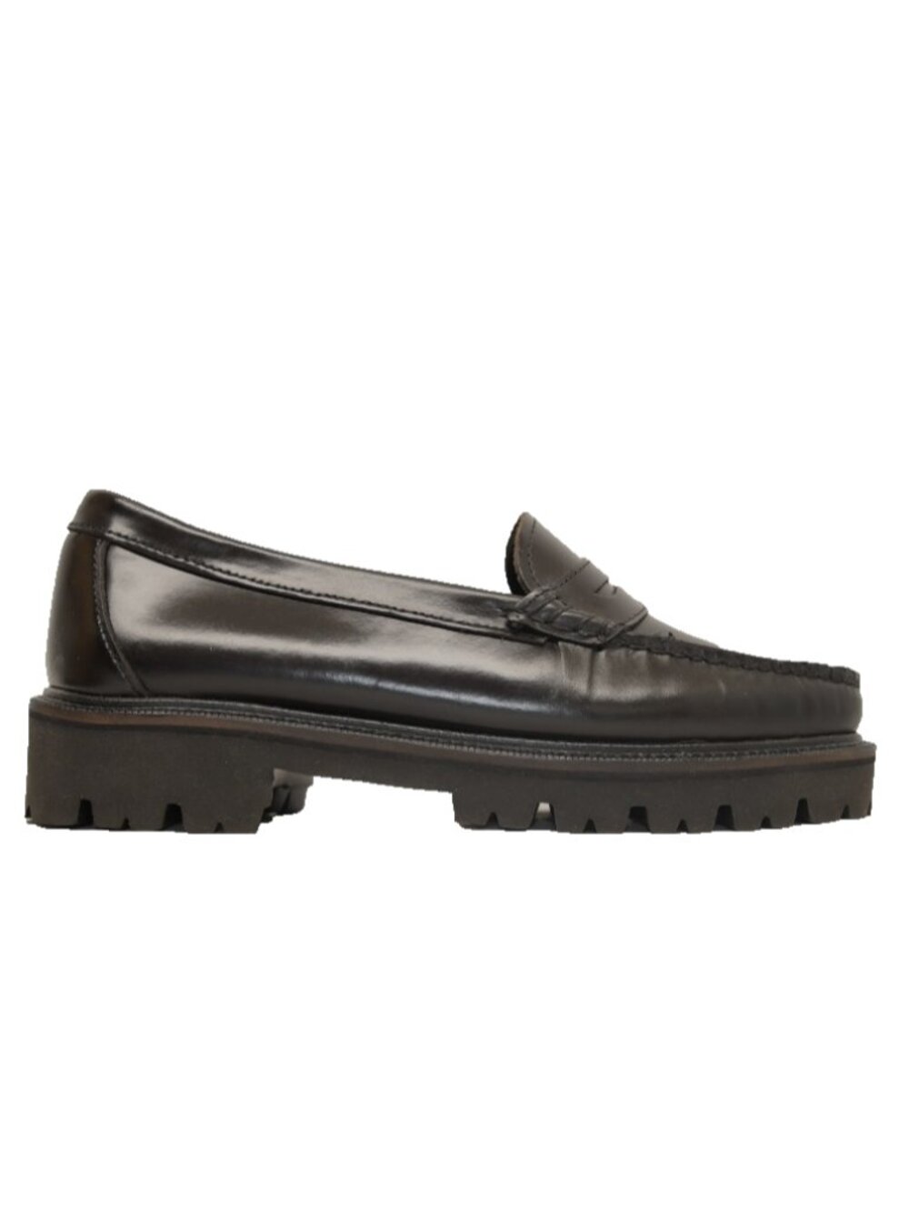 New! GH Bass Whitney Super Lug Womens Leather Penny Loafer Black 9 M DD560 7 UK